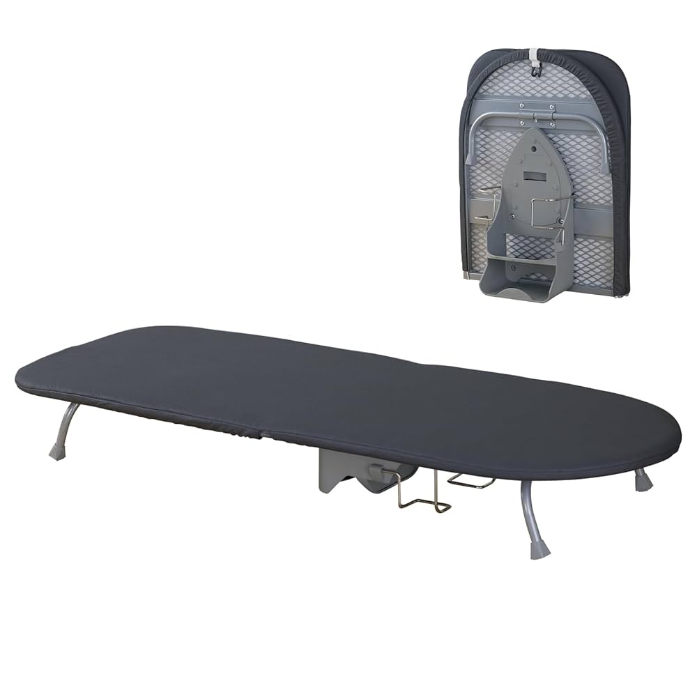 Small Table Top Ironing Board Foldable, Compact Mini Folding